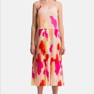 1. State, Pleated Overlay Dress